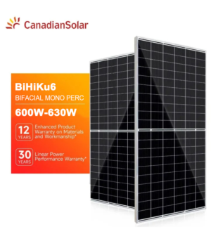 Canadia N-type Bifacial TOPCon Technology TOP BiHiKu6 600W,605W,610W,615W,620W,625W,630w