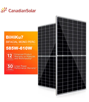 Canadia BIFACIAL MONO PERC BiHiKu7 CS7L-580w, 585w,590w,595w,600w,605w,610w