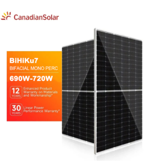 Canandia TOP BiHiKu7N-type Bifacial TOPCon Technology CS7N 690w,695w,700w,705w,710w,715w,720w