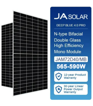 JA Solar N-type Bifacial JAM72D40/MB 565w,570w,575w,580w,585w,590w