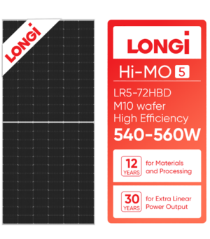 Longi Himo5 LR5-72HPH 540w, 545w, 550w,555w 560w