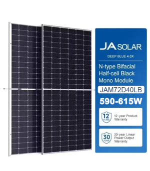 JA Solar N-type Double Glass Bifacial JAM72D40LB 590w,595w,600w,605w,610w,615w